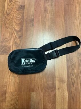 Black Belt Bag with Logo